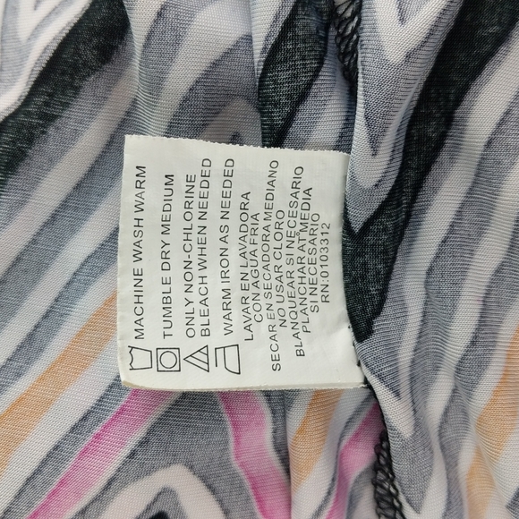 National For Her Zig-Zag Ruched Dress (Size: Large) - Picture 10 of 10